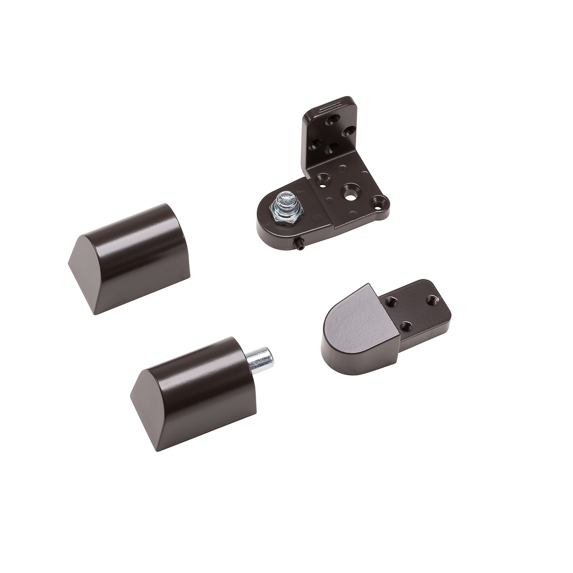 Global Door Controls Pitco Style Left Hand Offset Door Pivot Hinge Set — 3/4in., Duronodic, Model# TH1114KM-LH-DU